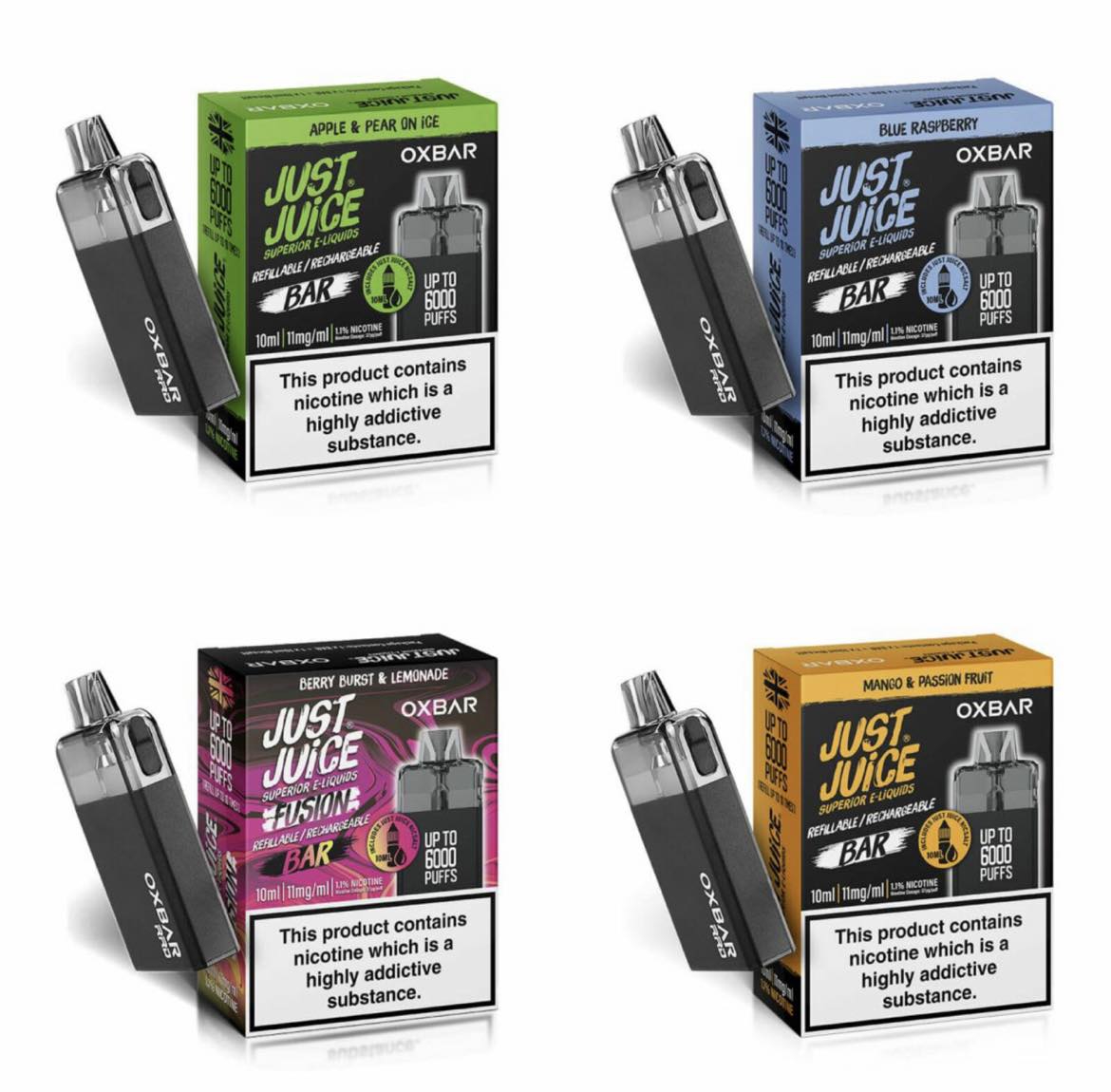 Just Juice X Oxbar RRB Disposable Vape Kit 6000 puffs