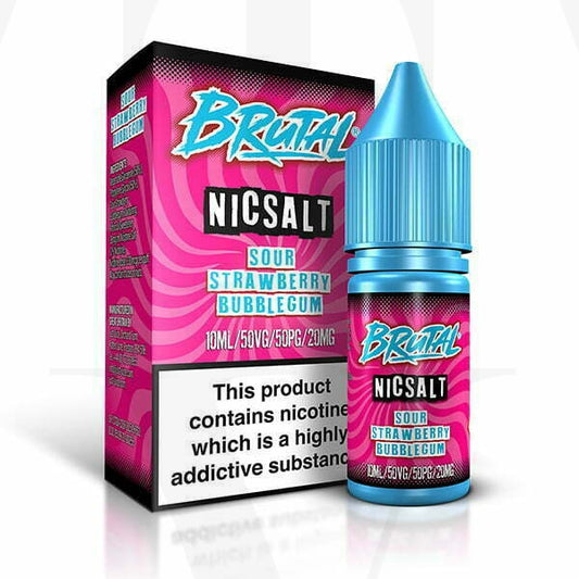 Brutal - Nic Salt - Sour Strawberry Bubblegum - 10ml