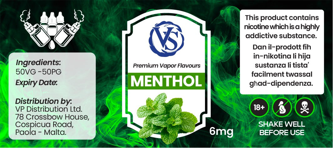 VS - Menthol e-liquid 30 ml