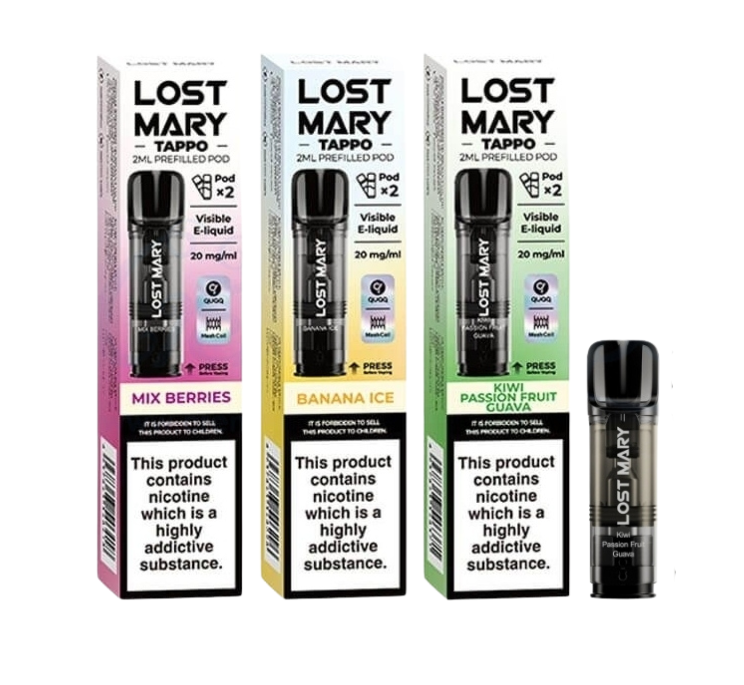 Lost Marry - Tappo Pre-filled Pod - 20mg - 2ml