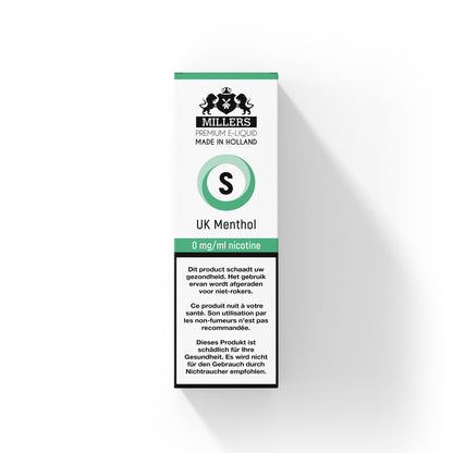 Millers Silver line UK Menthol 10ML